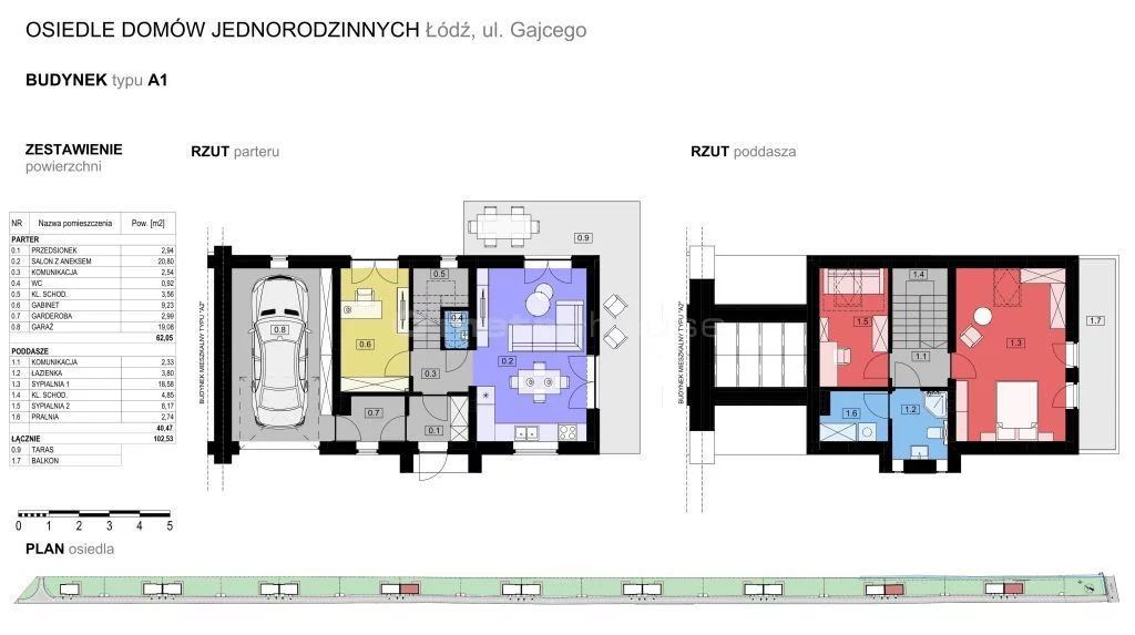 Dom 102,53 m², oferta nr , SDLIJO443, Łódź, Widzew, Widzew, Gajcego