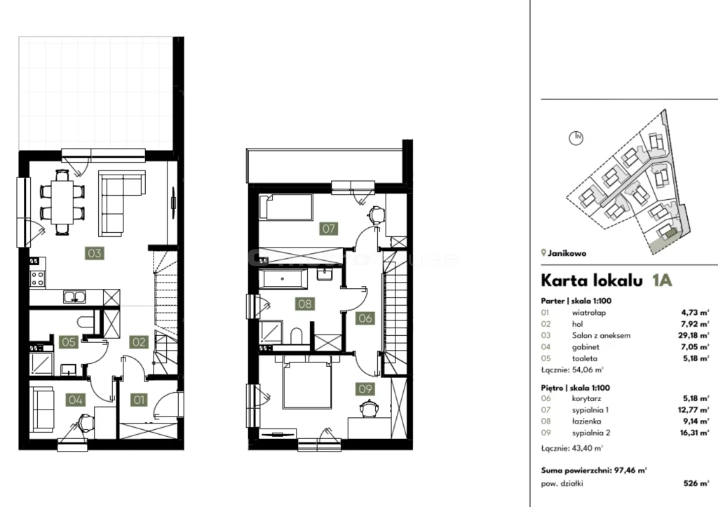 Dom 97,00 m², oferta nr , SDLIVU920, Janikowo