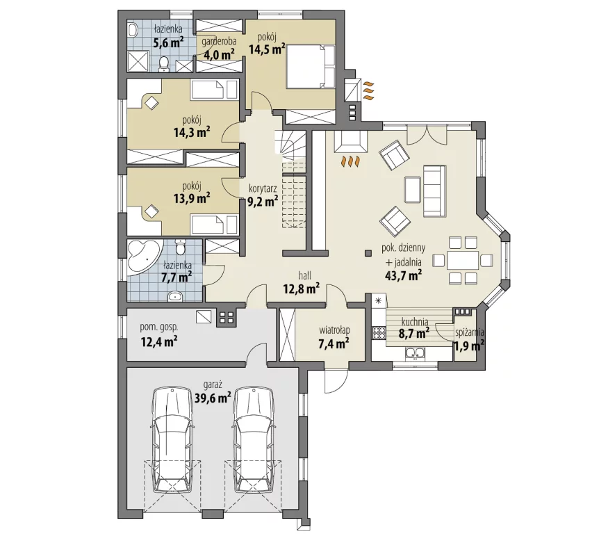 Dom i rezydencja 268,60 m², oferta nr , SDREJU419, Kranów