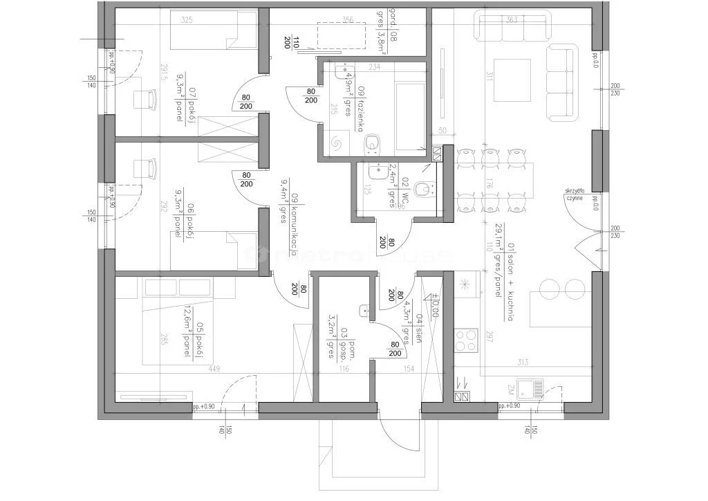 Dom 143,00 m², oferta nr , SDDIFI159, Osowiec