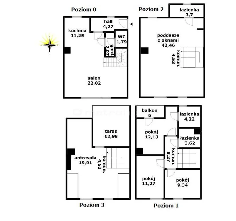 Dom 166,18 m², oferta nr , FOGI741, Warszawa, Włochy, Włochy