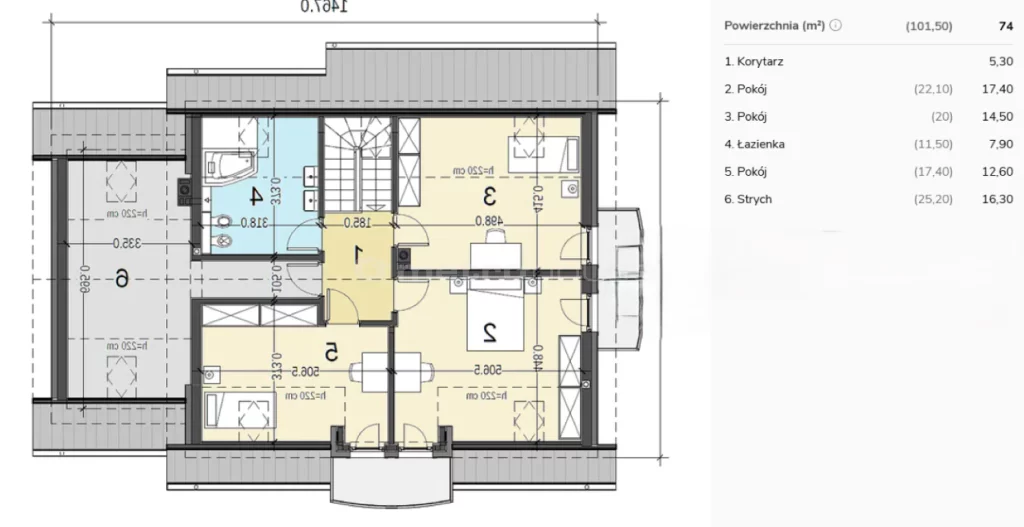 Dom 173,20 m², oferta nr , SDREZY332, Adamowice