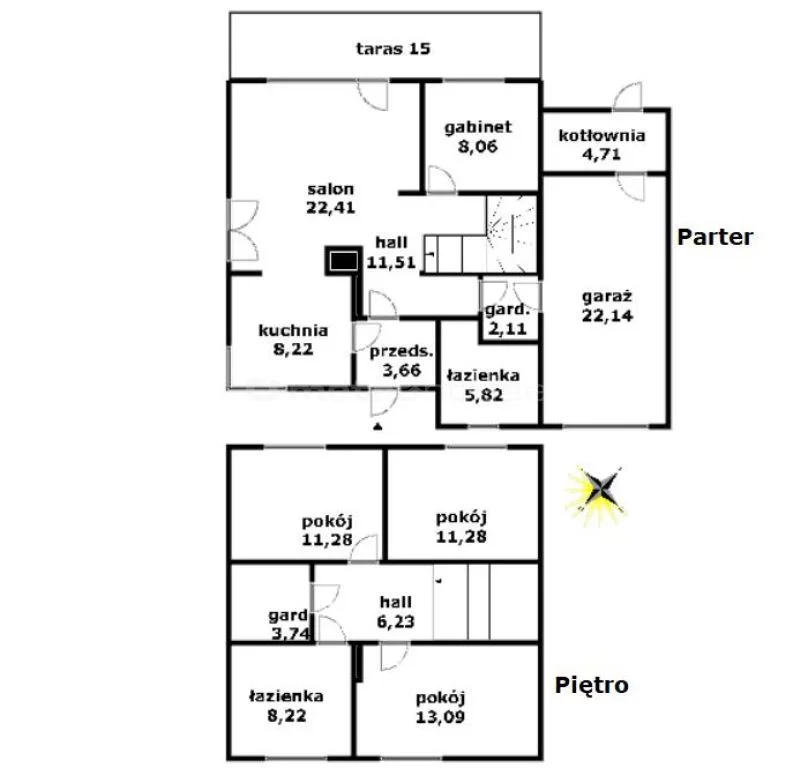 Dom i rezydencja 142,48 m², oferta nr , WOSU682, Chylice