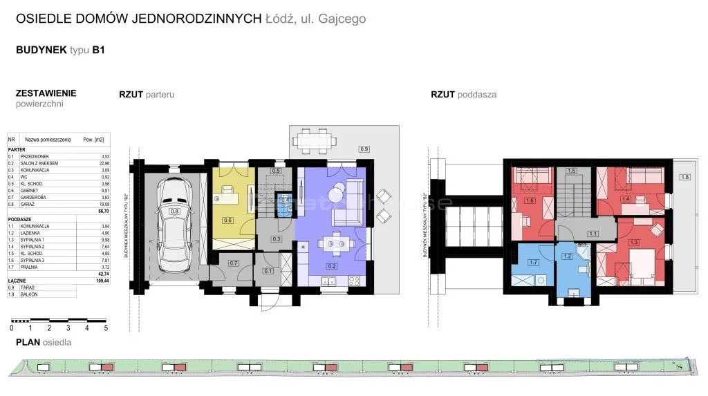 Dom 109,44 m², oferta nr , SDHUKE179, Łódź, Widzew, Widzew, Gajcego