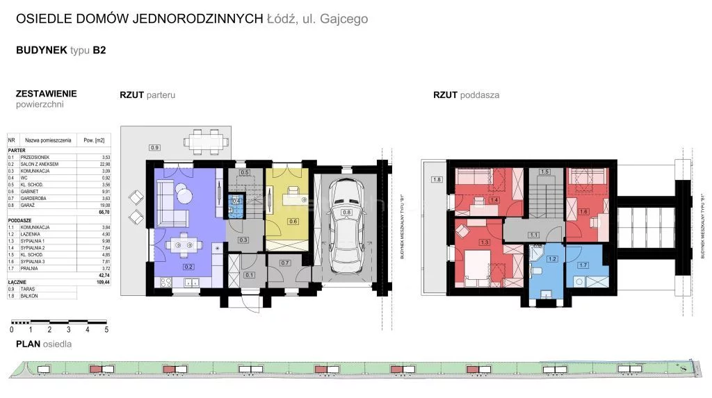 Dom 109,44 m², oferta nr , SDSIDE558, Łódź, Widzew, Widzew, Gajcego