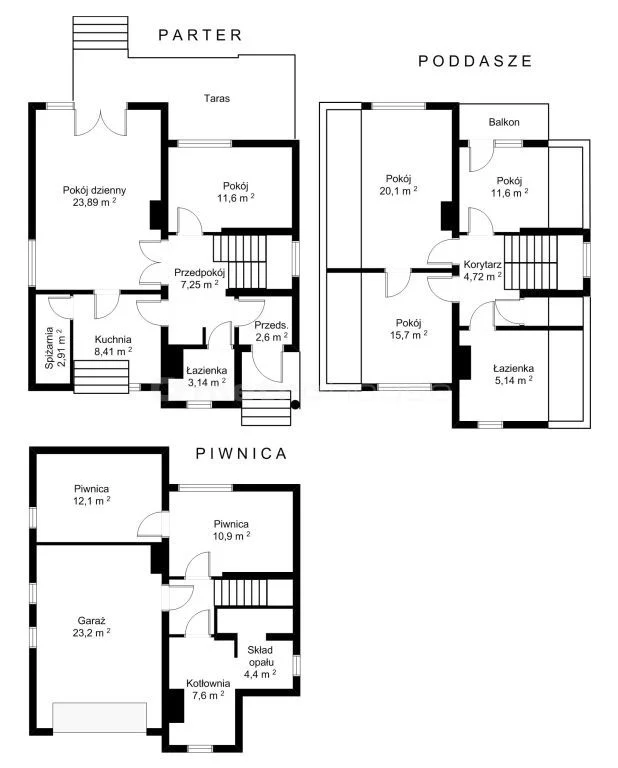 Dom 176,00 m², oferta nr , TASU486, Grębień