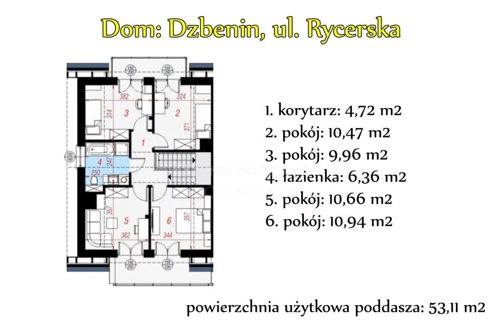Dom 122,51 m², oferta nr , SDPILI714, Dzbenin, Rycerska
