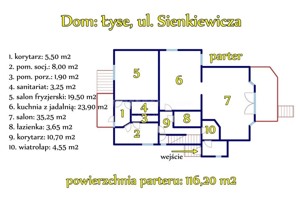 Dom 201,80 m², oferta nr , SDVEKA375, Łyse, Sienkiewicza