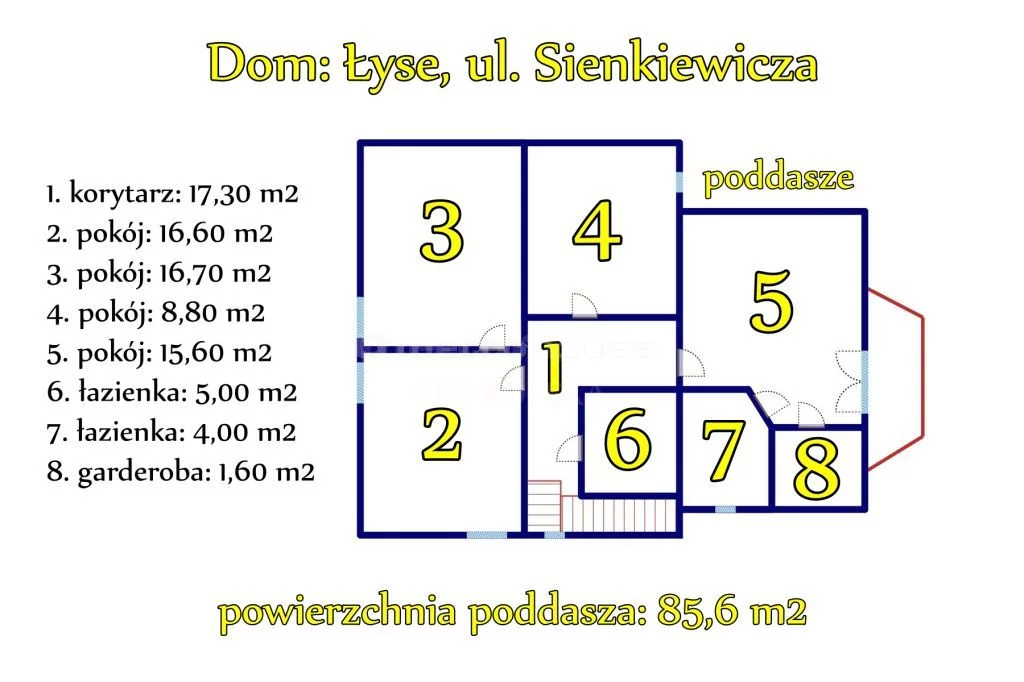 Dom 201,80 m², oferta nr , SDVEKA375, Łyse, Sienkiewicza