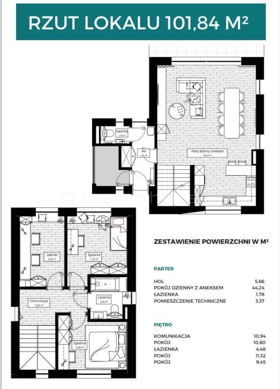 Dom i rezydencja 131,84 m², oferta nr , FYFY470, Swarzędz