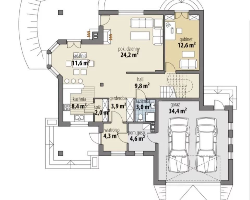Dom i rezydencja 186,00 m², oferta nr , SDFAMI190, Grodzisk Mazowiecki