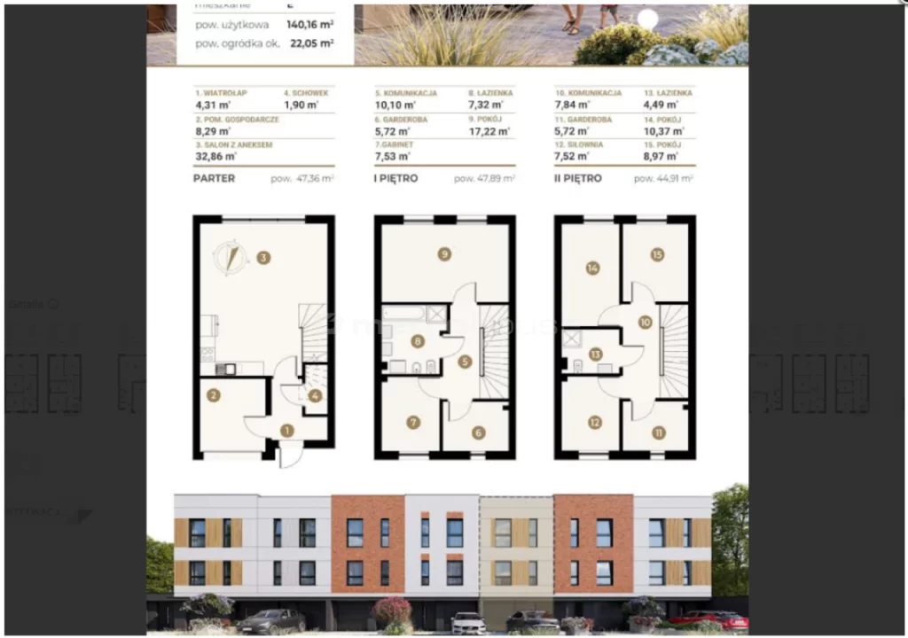 Dom i rezydencja 138,47 m², oferta nr , SDDEHU565, Piaseczno
