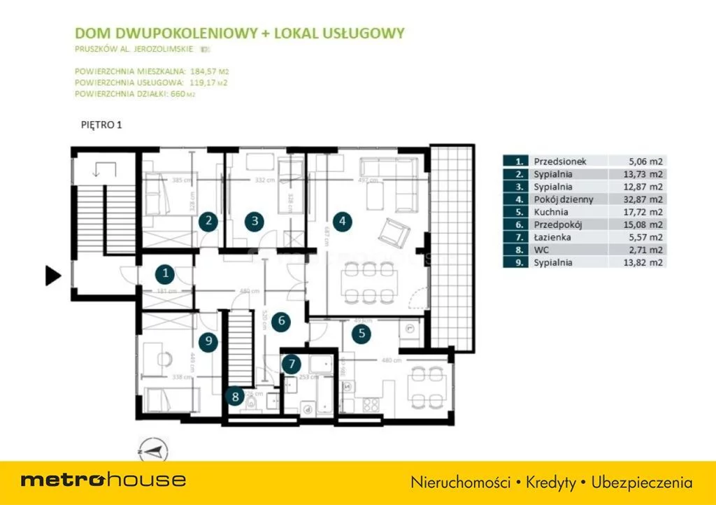 Dom i rezydencja 304,00 m², oferta nr , SDSOPI674, Pruszków