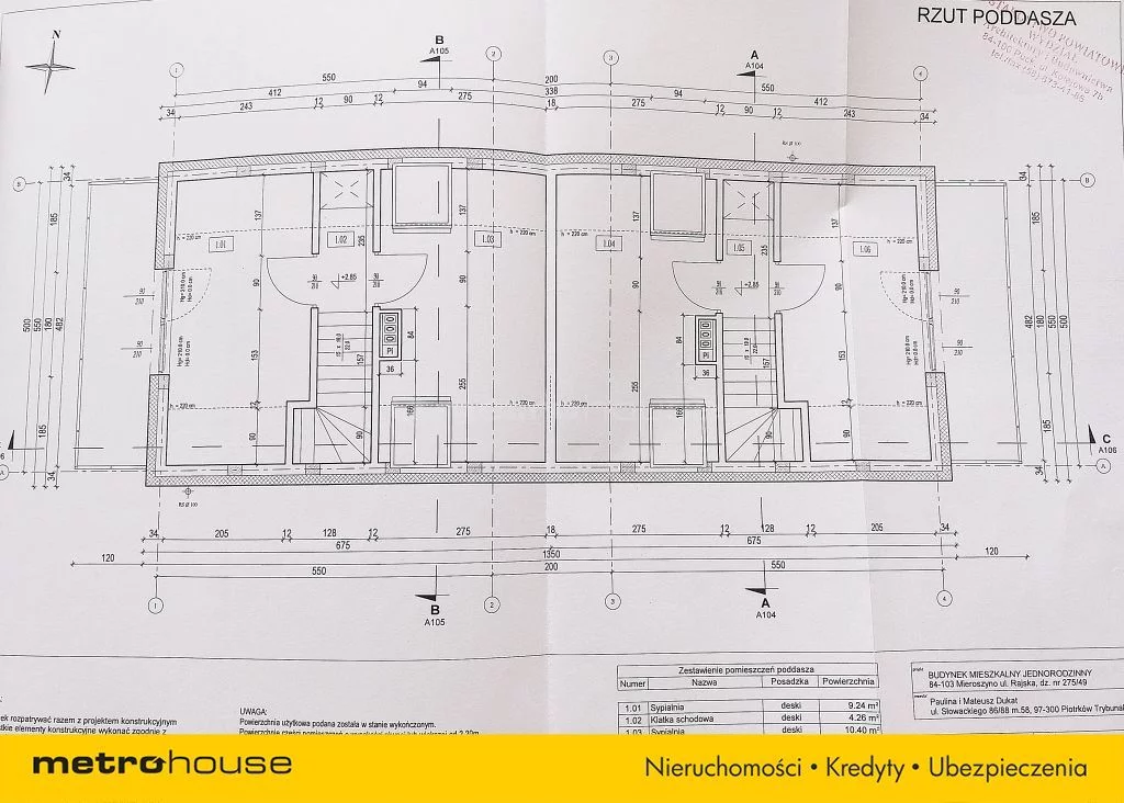 Dom 130,00 m², oferta nr , SDMACA856, Mieroszyno, Rajska