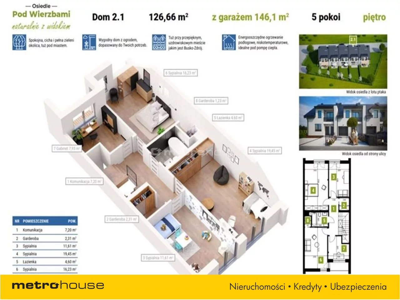 Dom 146,10 m², oferta nr , CULY526, Zbludowice
