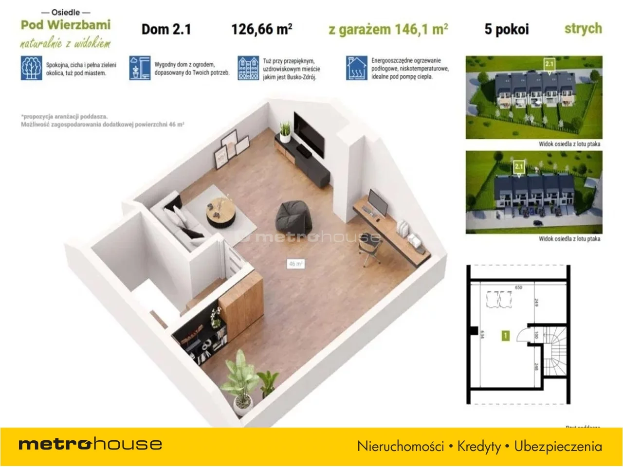 Dom 146,10 m², oferta nr , CULY526, Zbludowice