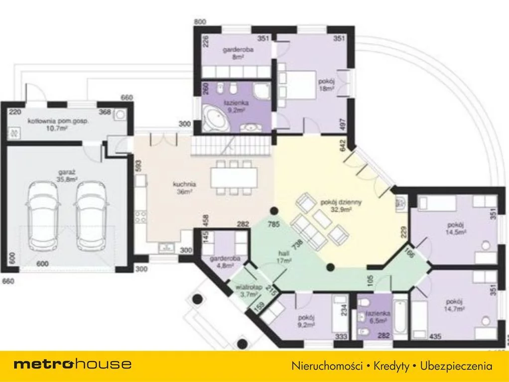 Dom i rezydencja 357,00 m², oferta nr , BIRO488, Dąbrowa