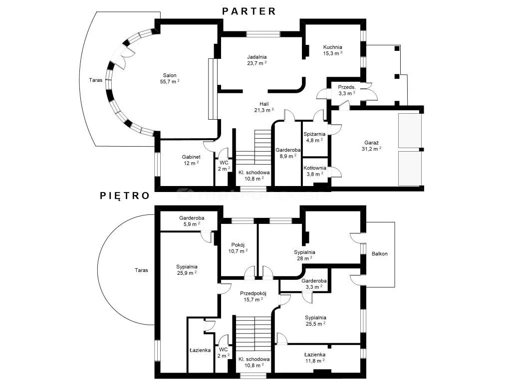 Dom i rezydencja 353,00 m², oferta nr , BIZU263, Habdzin
