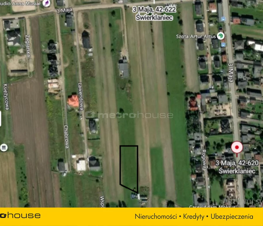 Działka 1 390,00 m², oferta nr , SGBEVO949, Świerklaniec, 3 Maja