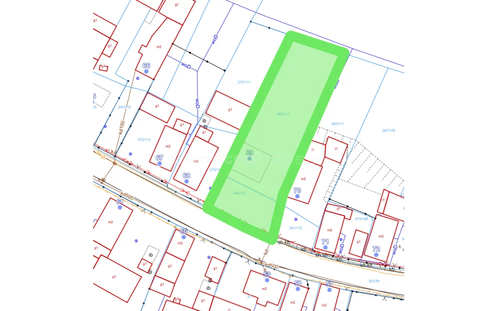 Działka 1 404,00 m², oferta nr , SGNUVO871, Biedrzychowice