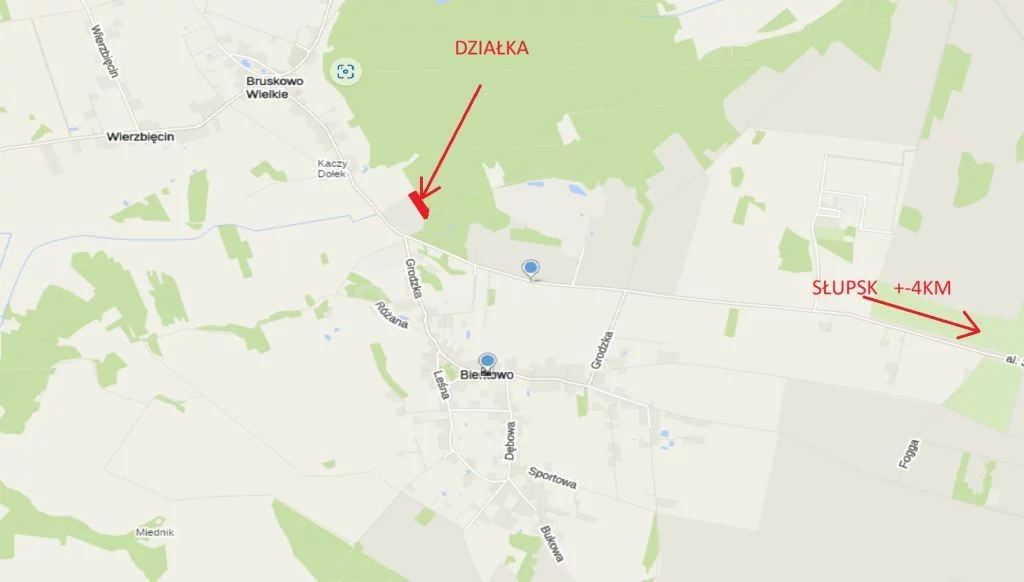 Działka 8 600,00 m², oferta nr , SGGUHY240, Bierkowo