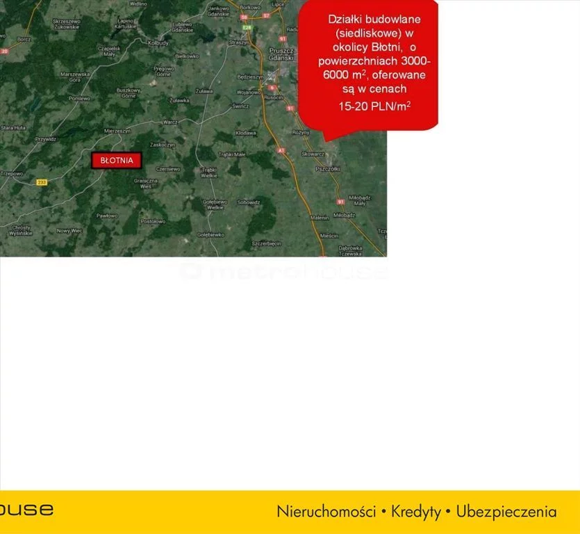 Działka 120 000,00 m², oferta nr , RUHO557, Błotnia