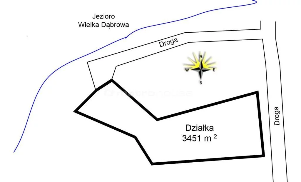 Działka 3 451,00 m², oferta nr , BAGY988, Brzeźno Mazurskie