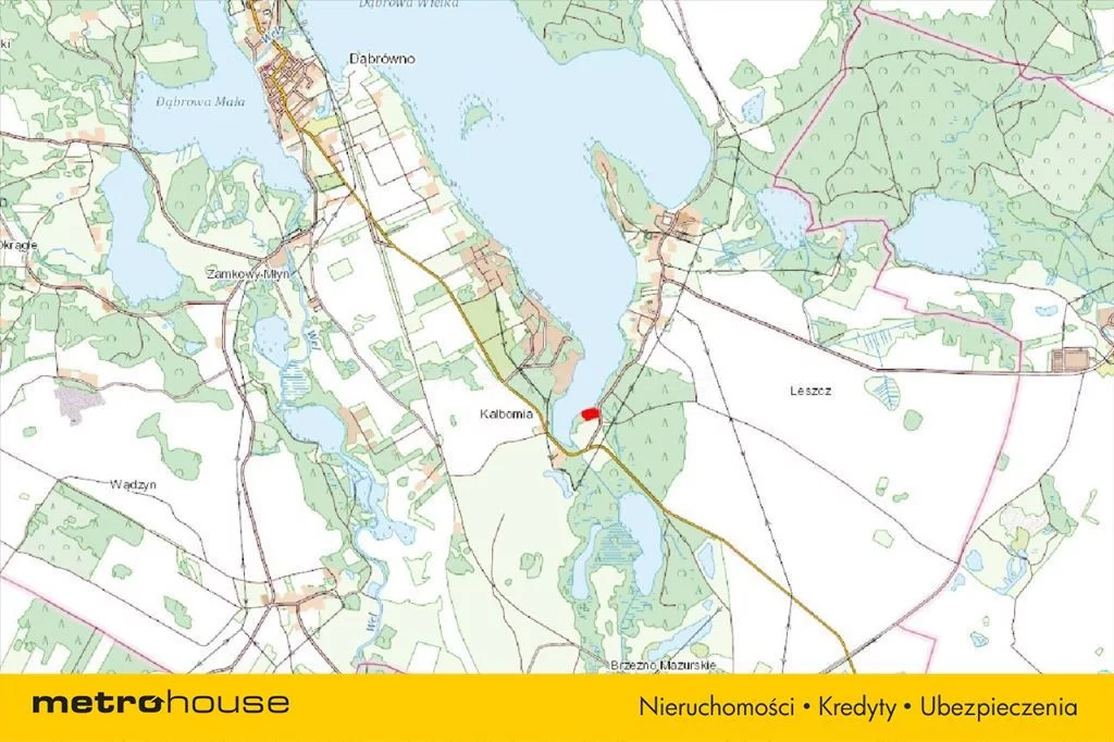Działka 2 831,00 m², oferta nr , PAMY185, Brzeźno Mazurskie