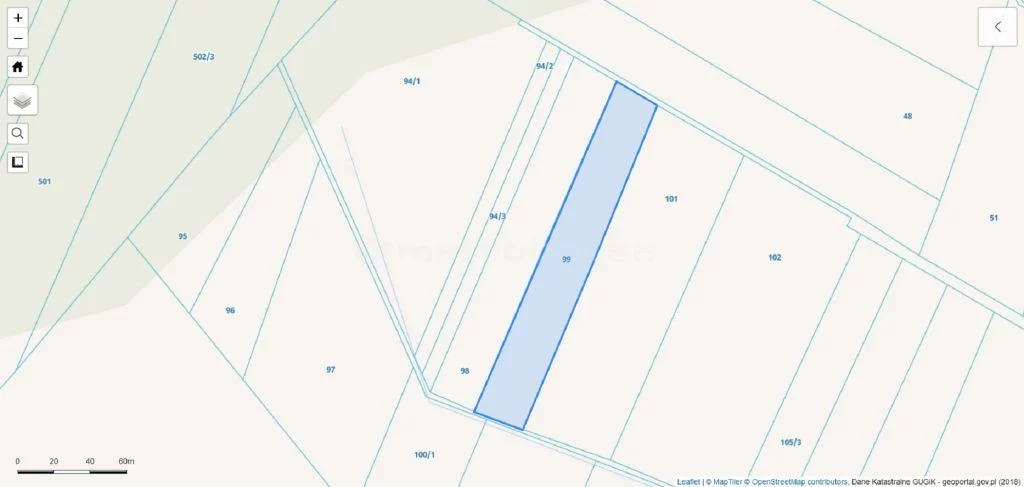 Działka 5 381,00 m², oferta nr , FOKU417, Brzozów