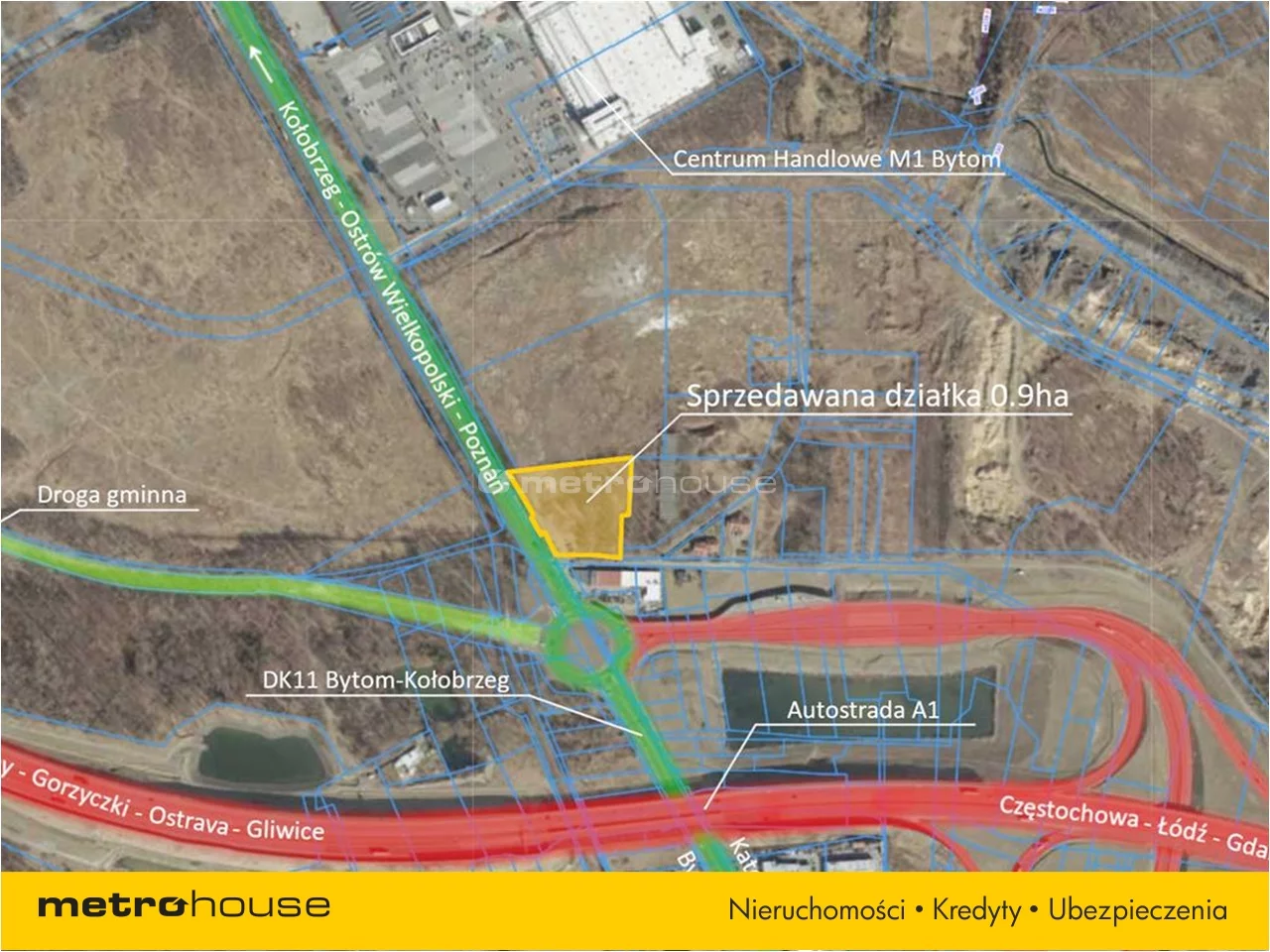 Działka 8 991,00 m², oferta nr , WULY695, Bytom, Stroszek, Stroszek
