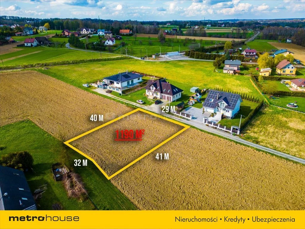 Działka 1 190,00 m², oferta nr , SGTUPO968, Kończyce Małe, Ceglana