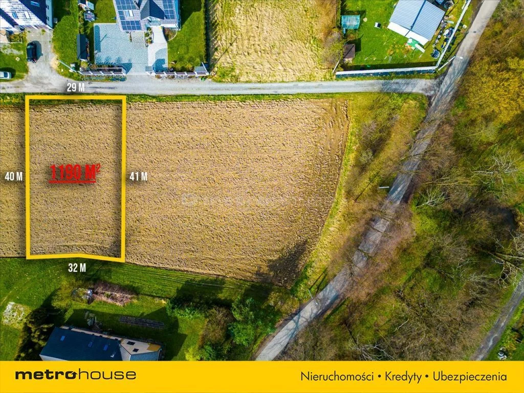Działka 1 190,00 m², oferta nr , SGTUPO968, Kończyce Małe, Ceglana