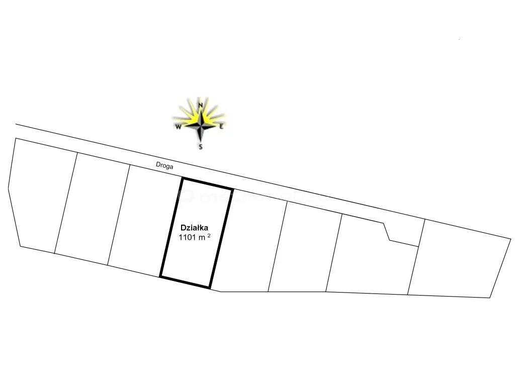 Działka 1 101,00 m², oferta nr , BYCE654, Chojnice