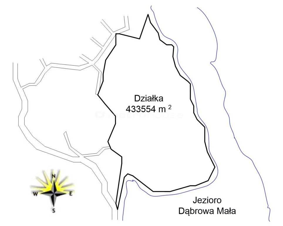 Działka 433 554,00 m², oferta nr , LUZO403, Dąbrówno