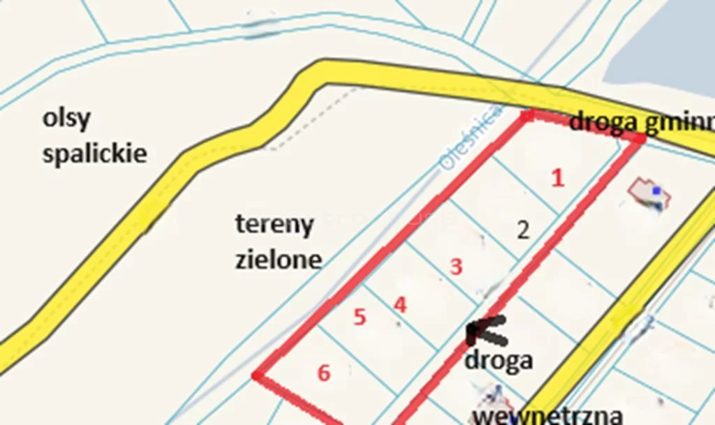 Działka 6 768,00 m², oferta nr , SGBAPU477, Spalice, Dębowa