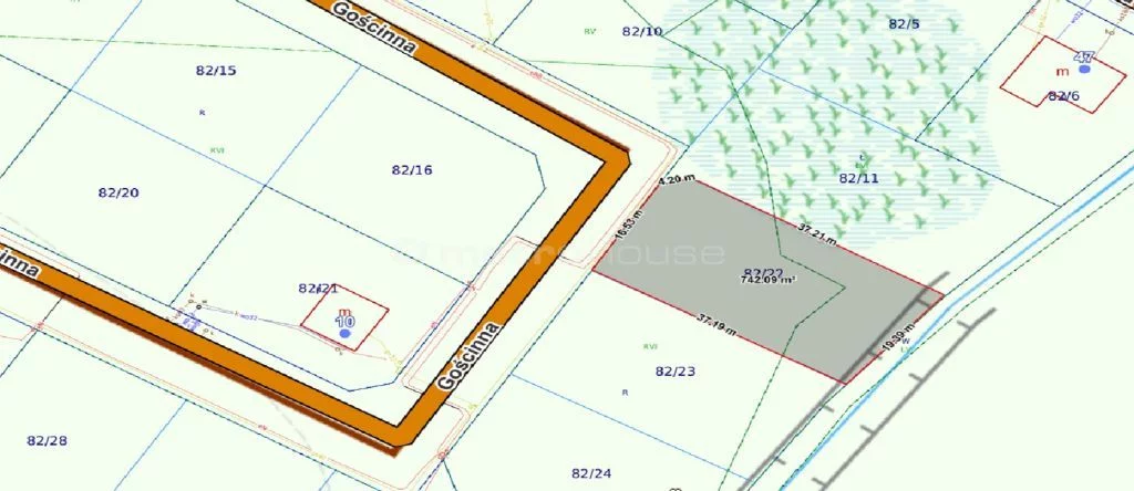 Działka 742,00 m², oferta nr , SGBICI772, Czarna Łąka, Gościnna