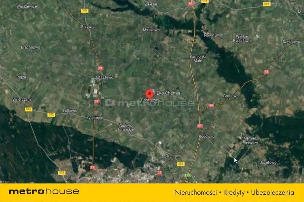 Działka 3 545,00 m², oferta nr , BUCI422, Gostkowo