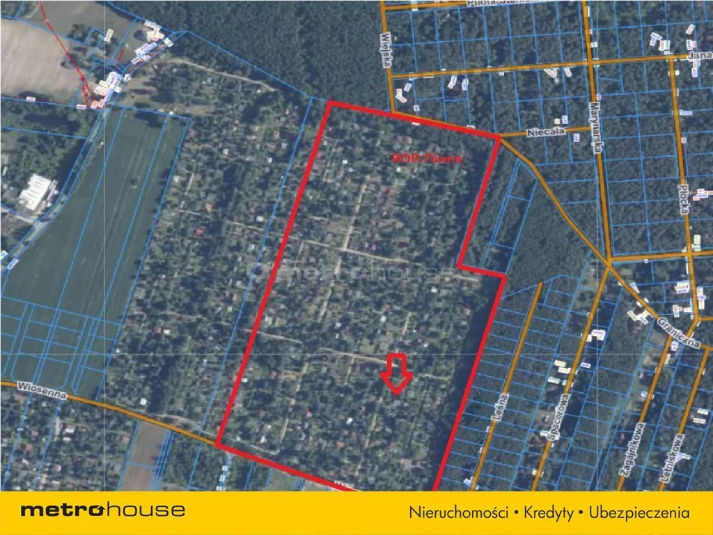 Działka 495,00 m², oferta nr , SGLITY408, Sokolniki-Las, Graniczna