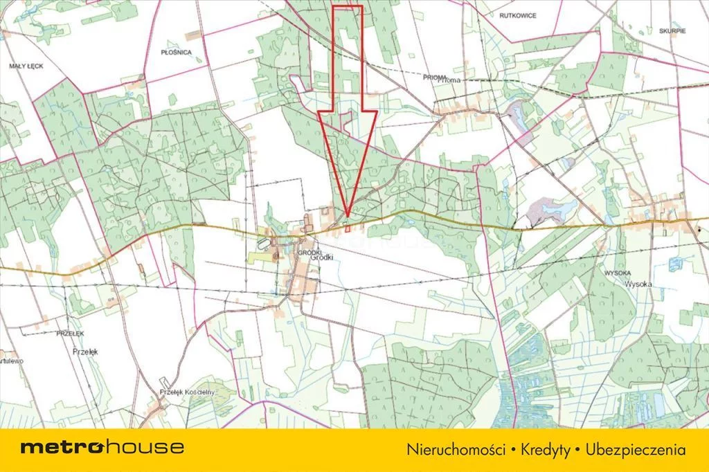 Działka 3 337,00 m², oferta nr , JINA445, Gródki