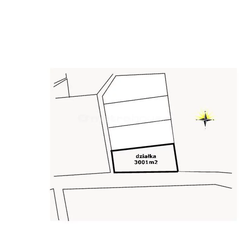Działka 3 001,00 m², oferta nr , GYLO398, Guty
