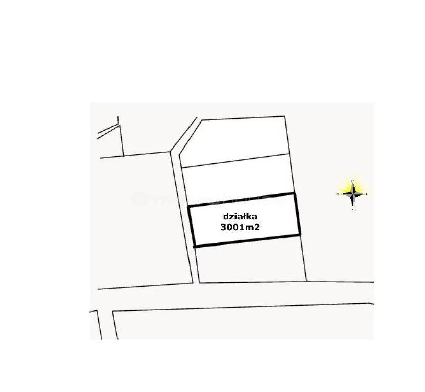 Działka 3 001,00 m², oferta nr , ZEBE014, Guty
