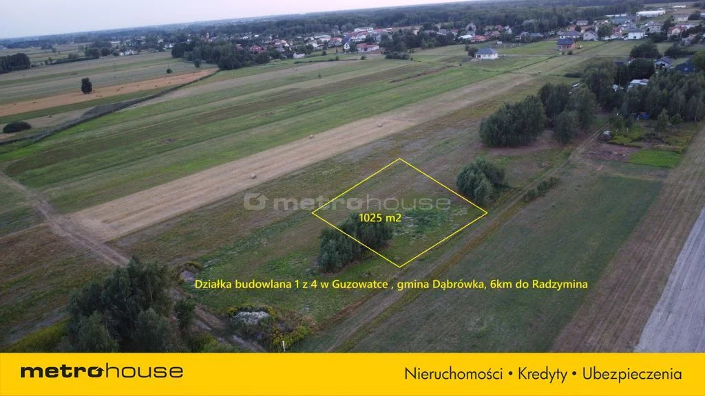 Działka 1 025,00 m², oferta nr , SGFUBA149, Guzowatka