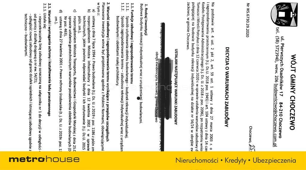 Działka 400,00 m², oferta nr , SGGUZY851, Jackowo