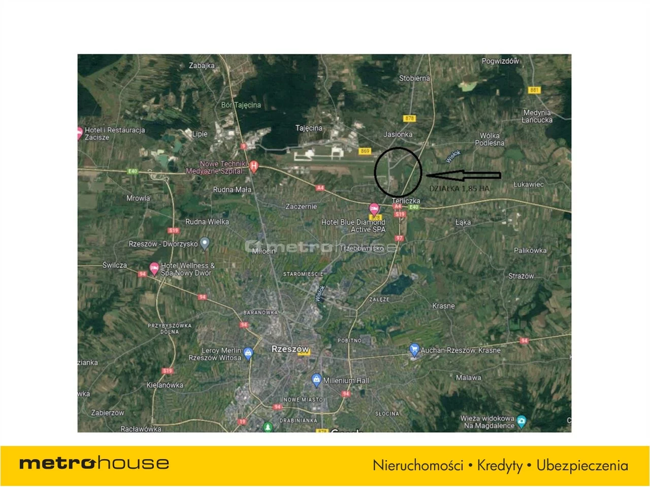 Działka 18 524,00 m², oferta nr , NEJY405, Jasionka