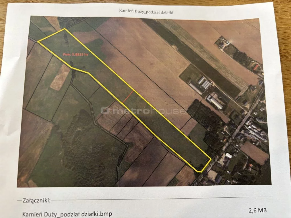 Działka 38 815,00 m², oferta nr , SGFEMI508, Kamień Duży