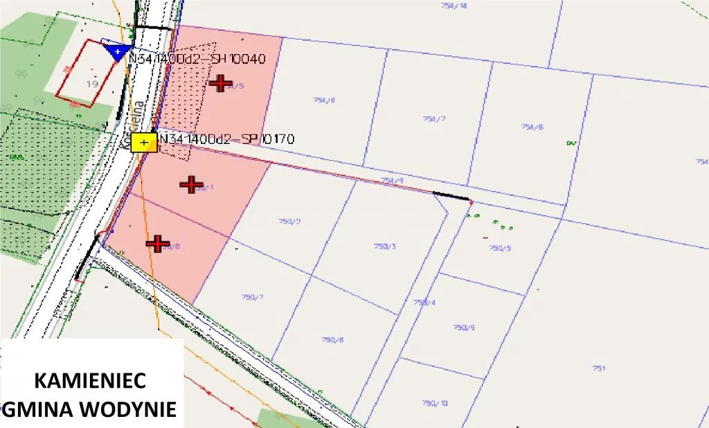 Działka 1 054,00 m², oferta nr , SGPITO675, Kamieniec