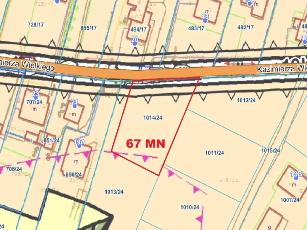 Działka 1 088,00 m², oferta nr , SGGUBO884, Świerklany, Kazimierza WIelkiego