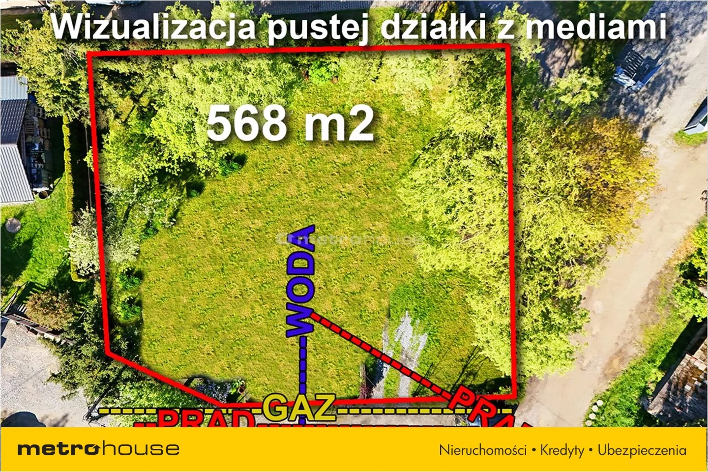 Działka 568,00 m², oferta nr , ROZA449, Kęty