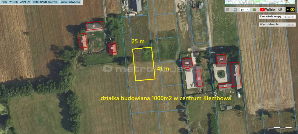 Działka 1 000,00 m², oferta nr , SGSADO166, Klembów