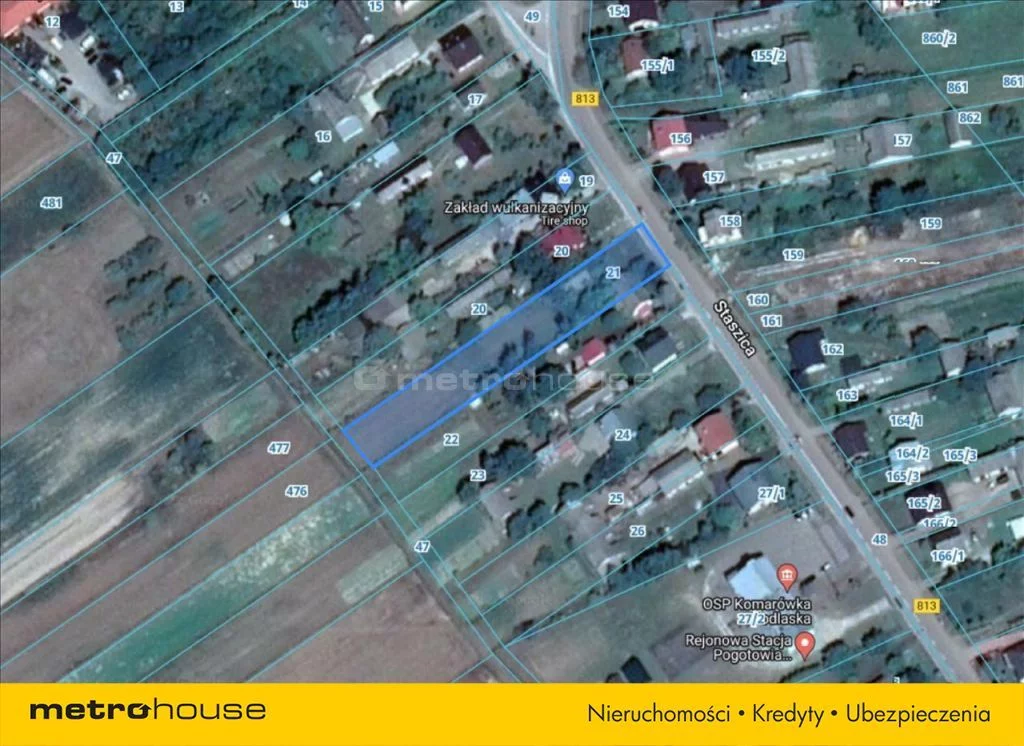 Działka 2 246,00 m², oferta nr , TYGY143, Komarówka Podlaska